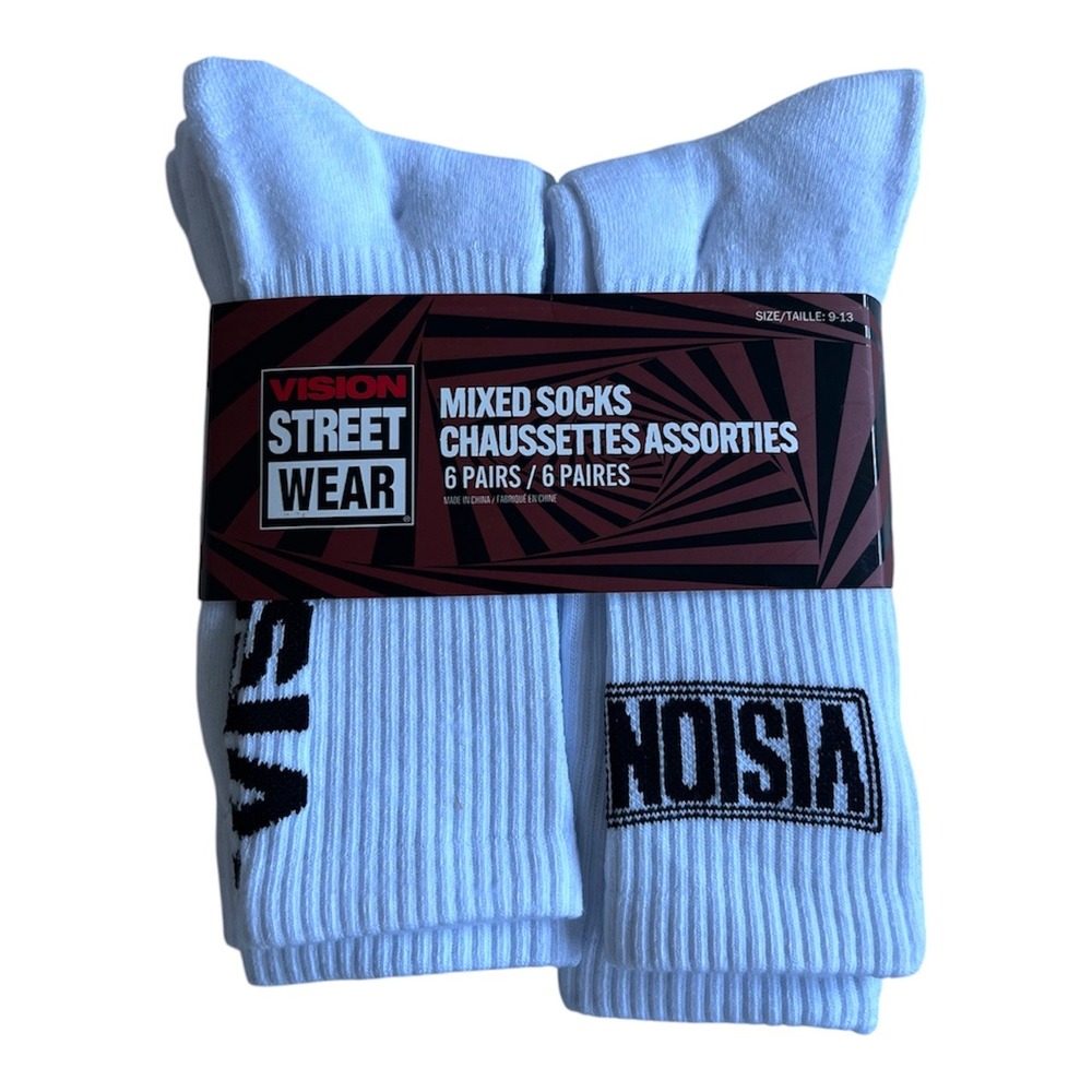 Brand New Mens Vision Street Wear Mixed Socks Size 9-13 6 Pairs